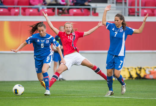 Hallbera Gísladóttir, island, Caroline Hansen, Norge,