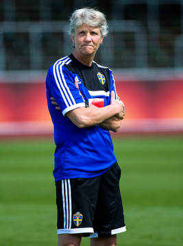 Sveriges förbundskapten Pia Sundhage