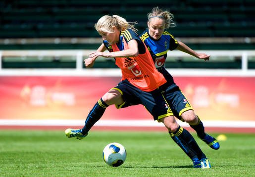 Sveriges Sofia Jakobsson och Stina Segerström i kamp om