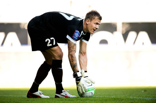 Malmö FFs målvakt Johan Dahlin
