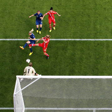Mål 3-0 av Frankrikes Eugénie Le Sommer bakom Rysslands