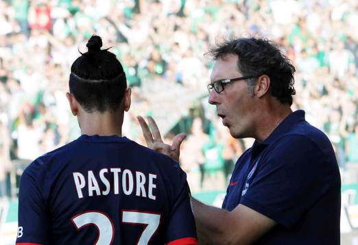 Javier Pastore / Laurent Blanc  - 12.07.2013 - Rapid de