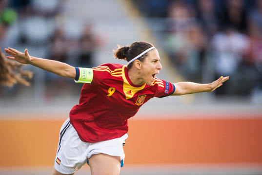 Spaniens Veronica Boquete jublar