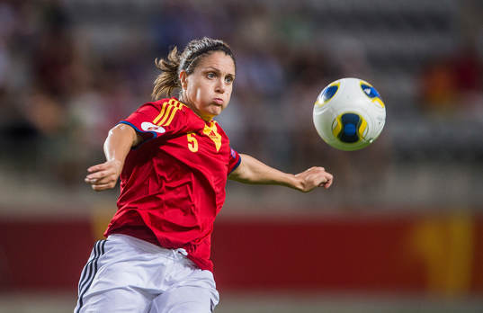 Spaniens Ruth Garcia i matchen mellan England och Spanien