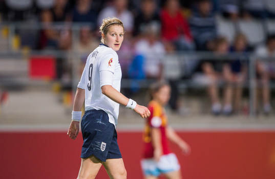 Englands Ellen White i matchen mellan England och Spanien