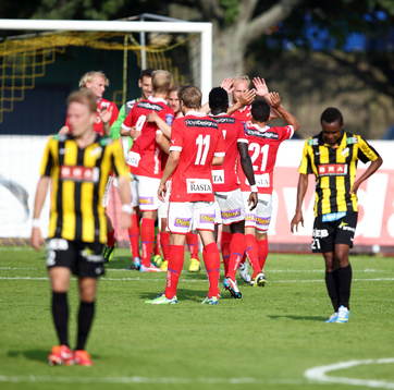 Kalmar jublar och Häcken deppar i matchen mellan Häcken