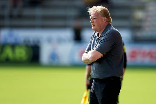 Elfsborgs tränare Jörgen Lennartsson i matchen mellan