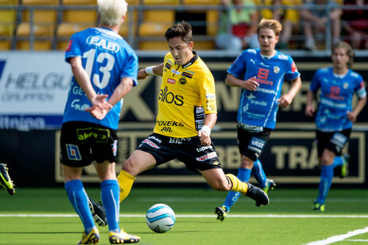 Elfsborgs Stefan Ishizaki målchans i matchen mellan