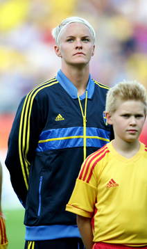 Sveriges Nilla Fischer i matchen mellan Sverige och Finland