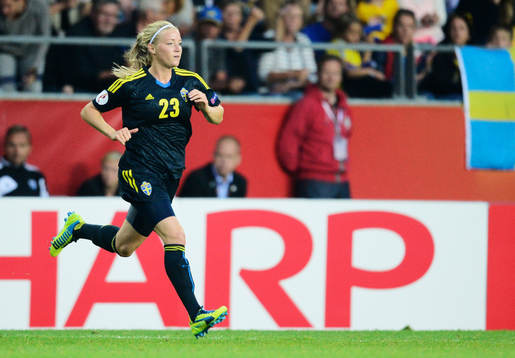 Sveriges Jenny Hjohlman fick hoppa in och göra