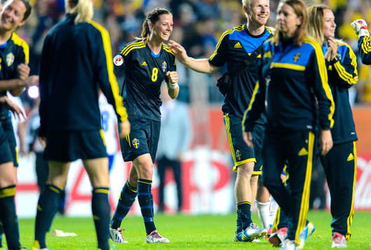 Sveriges Lotta Schelin är glad ut