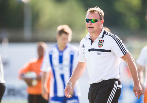 Brommapojkarnas tränare Roberth Björknesjö  i