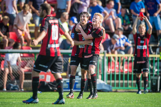 Brommapojkarnas Gabriel Petrovic och Gustav Sandberg