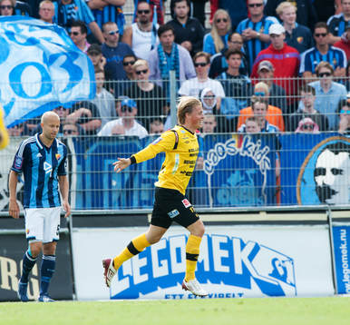 1-0, Robin Strömberg, Mjällby, i