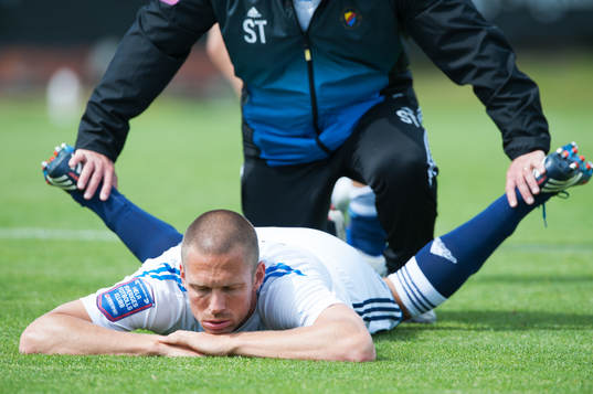 Streching, uppvärmning, Mattias Östberg, Djurgården