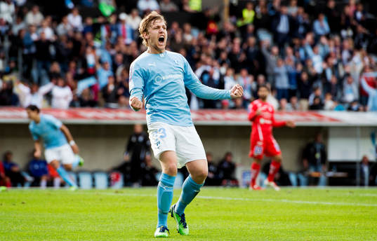 Malmö FFs Emil Forsberg jublar