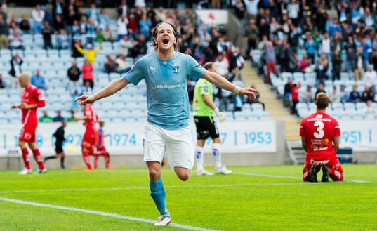 Malmö FFs Erik Friberg jublar