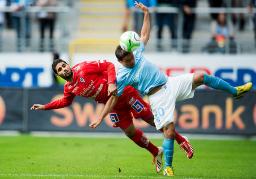 Åtvidabergs Imad Zatra och Malmö FFs Ricardo Ferreira Da
