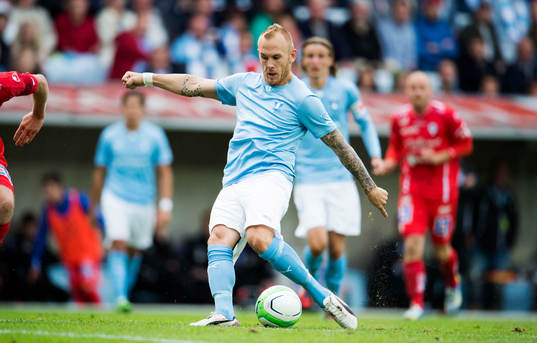 Malmö FFs Magnus Eriksson gör 2-0