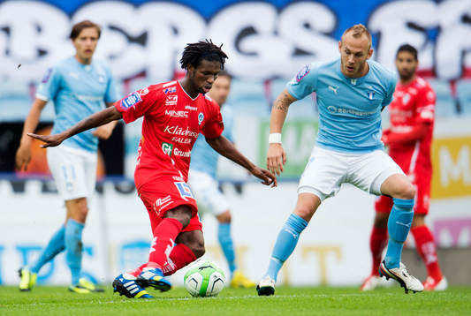 Åtvidabergs Mohammes Abubakari och Malmö FFs Magnus