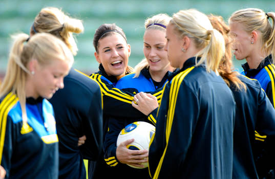 Sveriges Olivia Schough var glad