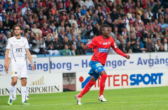 1-0 David Accam, Helsingborg