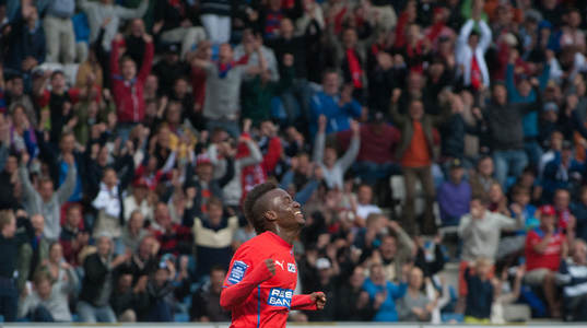 1-0 David Accam, Helsingborg