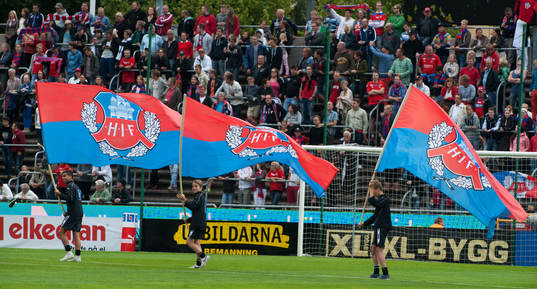 HIF-flaggor vajar på Olympia i