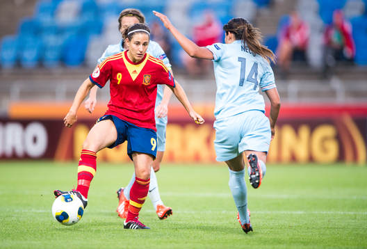 Spaniens Veronica Boquete i matchen mellan Spanien och