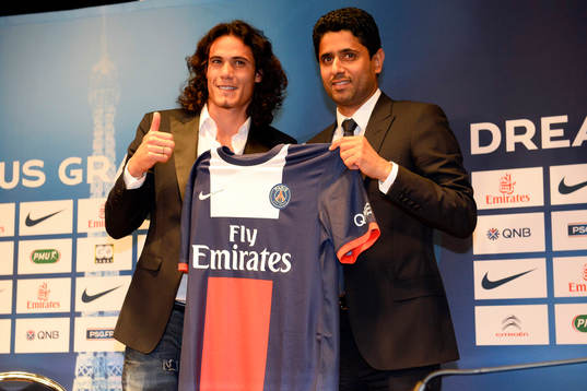 Edinson CAVANI / Nasser Al KHELAIFI - 16.07.2013 -