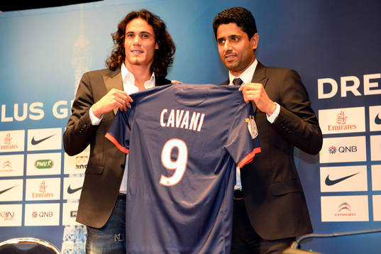 Edinson CAVANI / Nasser Al KHELAIFI - 16.07.2013 -