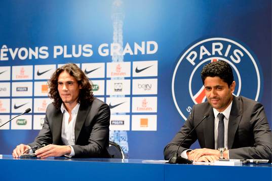 Edinson CAVANI / Nasser Al KHELAIFI - 16.07.2013 -