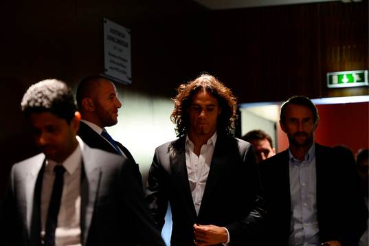 Nasser Al KHELAIFI / Edinson CAVANI / Jean Claude BLANC -
