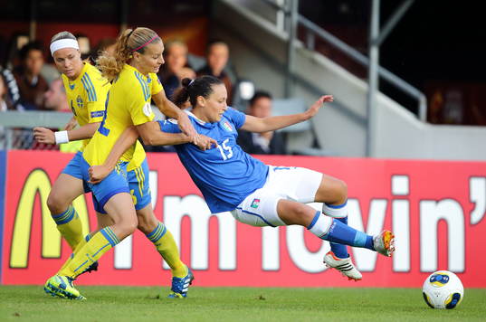 Sveriges Charlotte Rohlin och Italiens Ilaria Mauro i