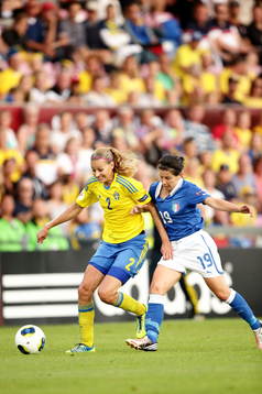 Sveriges Charlotte Rohlin och Italiens Paola Brumana i