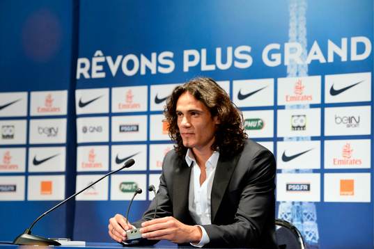 Edinson CAVANI - 16.07.2013 - Presentation du nouveau