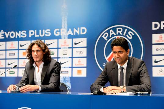 Edinson CAVANI / Nasser AL KHELAIFI - 16.07.2013 -