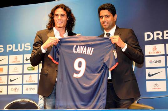 Edinson CAVANI / Nasser AL KHELAIFI - 16.07.2013 -
