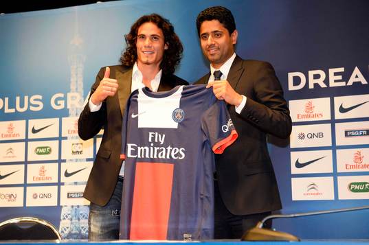 Edinson CAVANI / Nasser AL KHELAIFI - 16.07.2013 -
