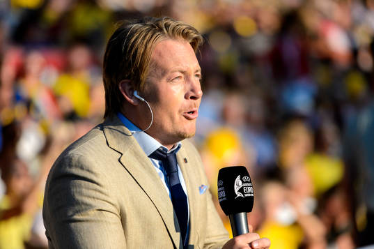 Mattias Tjernström, reporter på TV4 innan matchen mellan