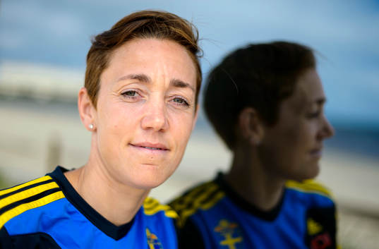 Bläddra bland fler bilder av Fotboll, dam-EM, Sverige, Pressträff