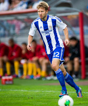 IFK Göteborgs Adam Johansson i Europa League matchen