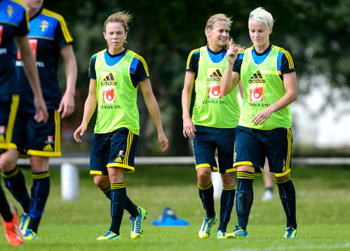 Sveriges Jessica Samuelsson, Charlotte Rohlin och Nilla