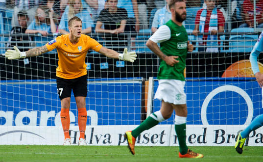 Malmö FFs målvakt Johan Dahlin