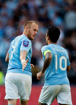 Malmö FFs Magnus Eriksson och Jiloan Hamad