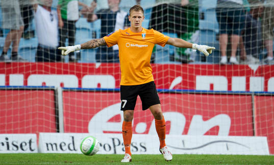 Malmö FFs målvakt Johan Dahlin