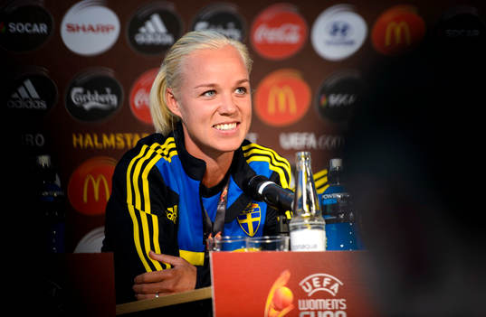 Sveriges Caroline Seger var glad