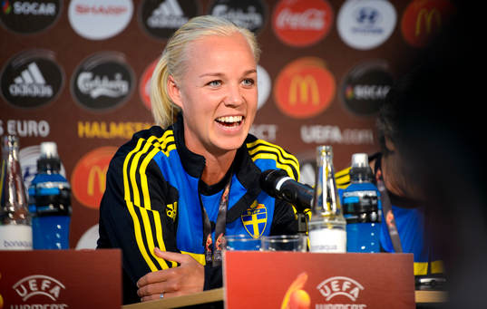 Sveriges Caroline Seger var glad