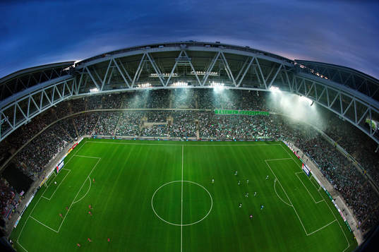 Vy från östra sidan på Tele2 Arena