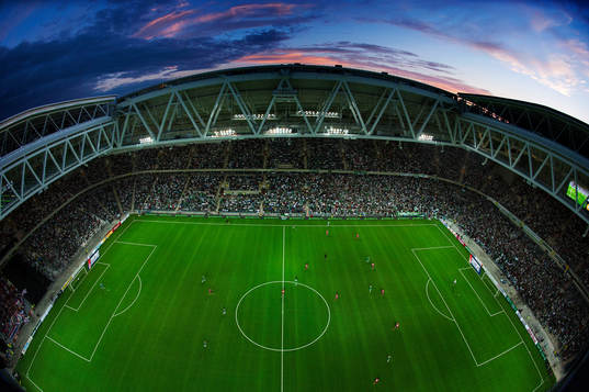 Vy från östra sidan på Tele2 Arena
